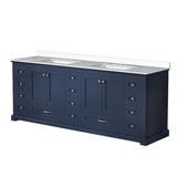 Dukes 84 in. Freestanding Bathroom Vanity with White Quartz Top, White Square Sink