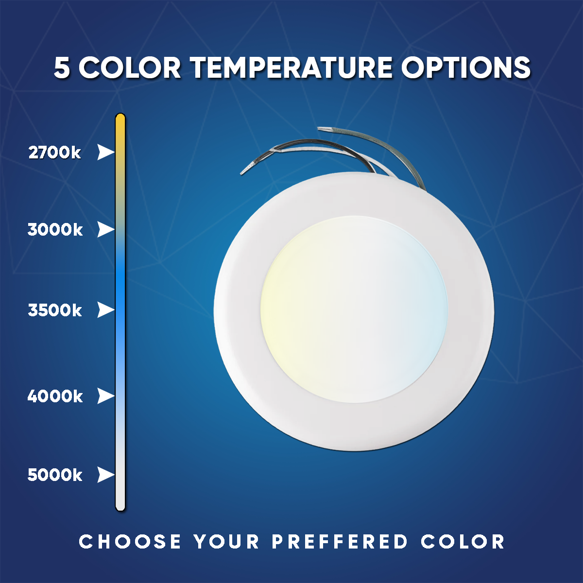 6" LED Disk Downlight- CCT Selectable