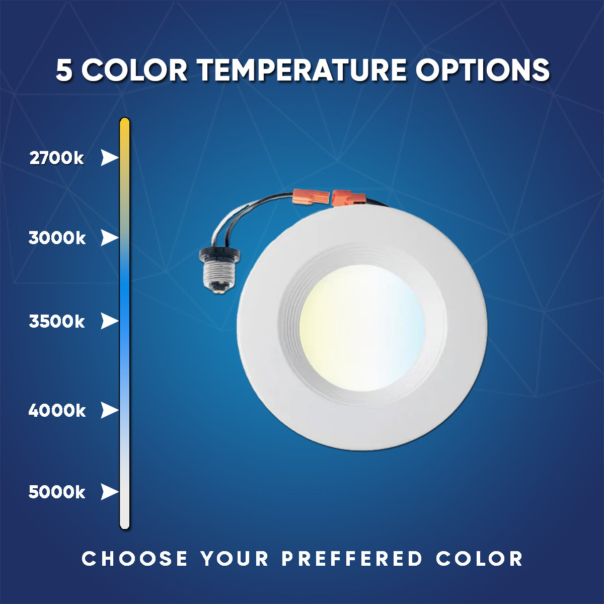 6" LED Downlight Dimmable- CCT Changeable