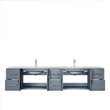 Geneva Dark Grey Bathroom Floating Bathroom Vanity With Undermount Ceramic Sink With White Carrara Marble Top