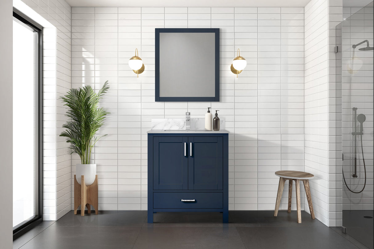 Jacques Navy Blue Bath Freestanding Bathroom Vanity