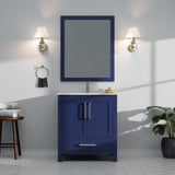 Jacques Navy Blue Bath Freestanding Bathroom Vanity