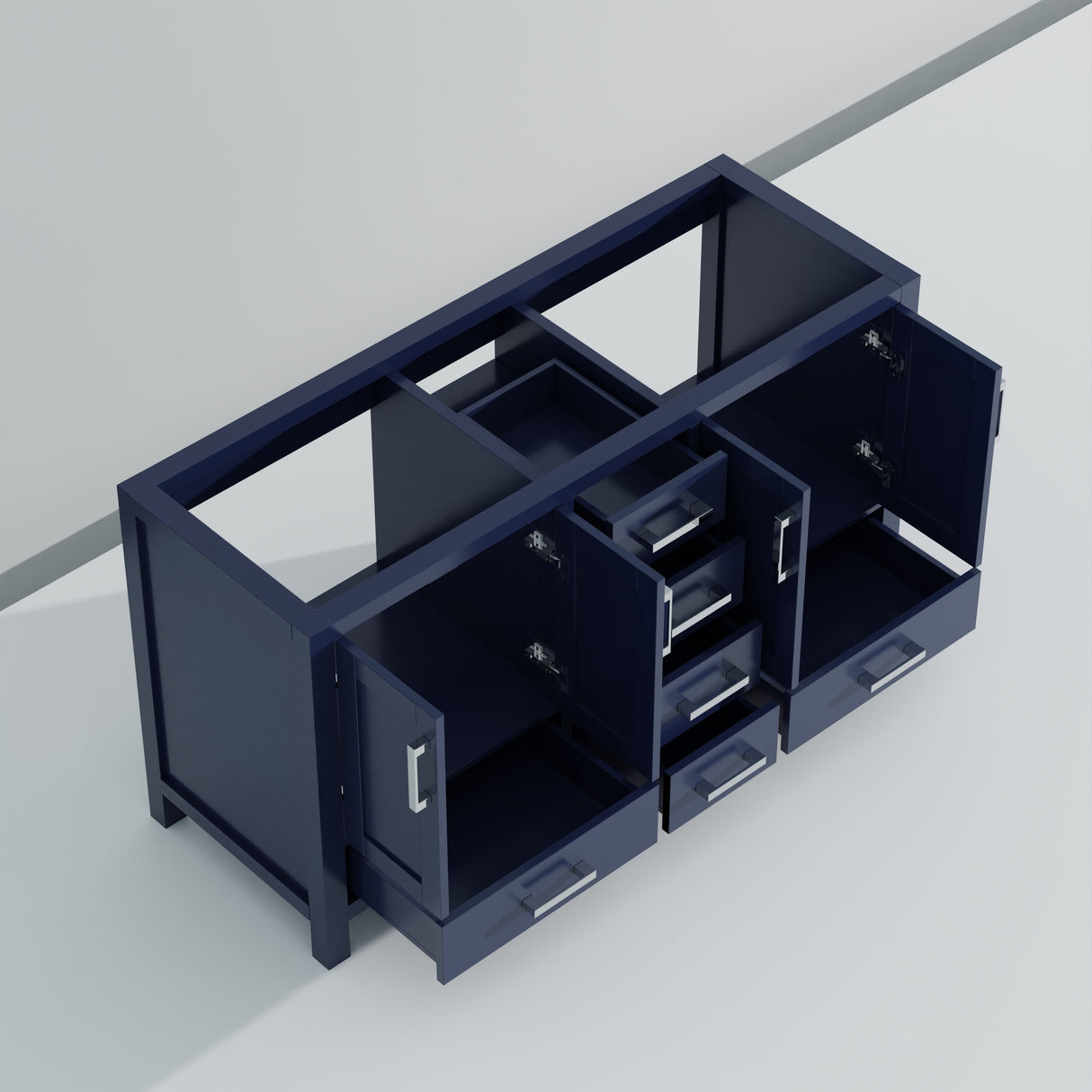 Jacques Navy Blue Bath Freestanding Bathroom Vanity