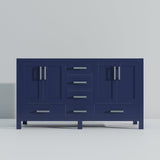 Jacques Navy Blue Bath Freestanding Bathroom Vanity