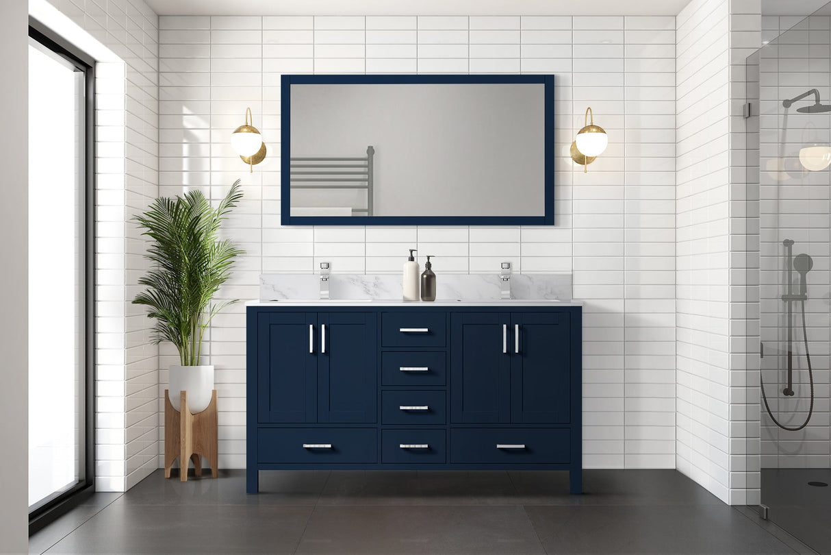 Jacques Navy Blue Bath Freestanding Bathroom Vanity