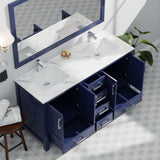 Jacques Navy Blue Bath Freestanding Bathroom Vanity