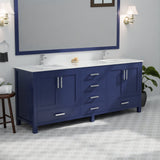 Jacques Navy Blue Bath Freestanding Bathroom Vanity