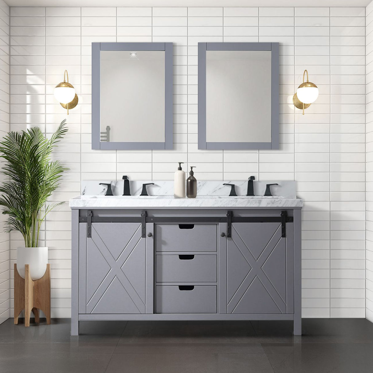 Marsyas 80 in. Freestanding Bathroom Vanity with White Quartz top, White Square Sink