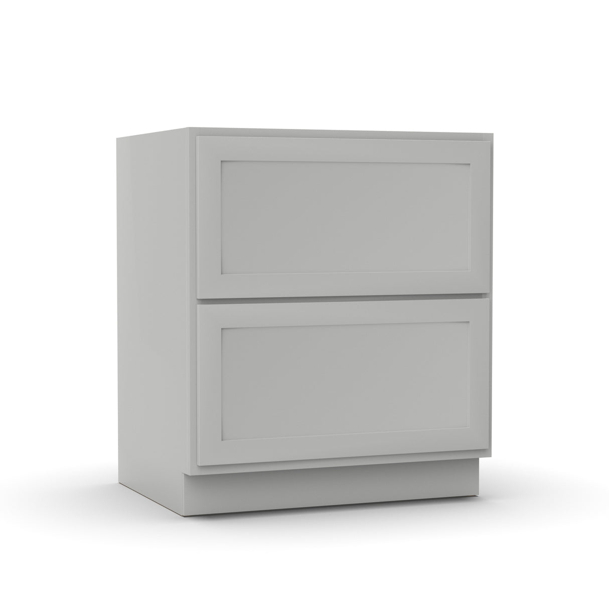 RTA - Liberty Shaker Ashen - Double Drawer Base Cabinets - 30"W x 34.5"H x 24"D