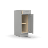 RTA - Liberty Shaker Ashen - Single Door Cabinets - 12"W x 34.5"H x 24"D