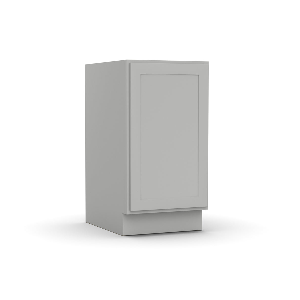 RTA - Liberty Shaker Ashen - Full Height Single Door Base Cabinets - 18"W x 34.5"H x 24"D