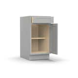 RTA - Liberty Shaker Ashen - Single Door Cabinets - 18"W x 34.5"H x 24"D - LSA-B18