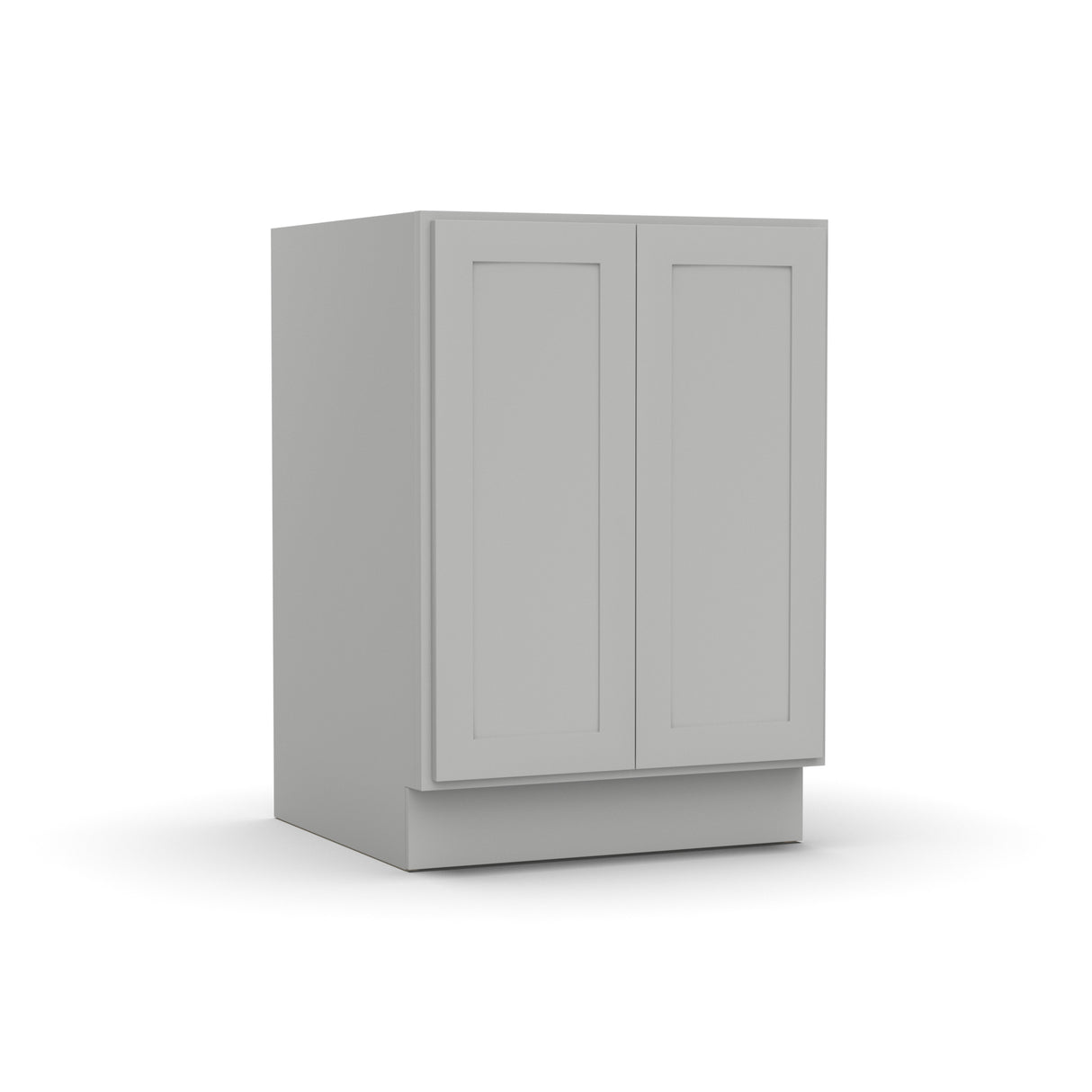 RTA - Liberty Shaker Ashen - Full Height Double Door Base Cabinets - 24"W x 34.5"H x 24"D