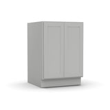 RTA - Liberty Shaker Ashen - Full Height Double Door Base Cabinets - 24"W x 34.5"H x 24"D