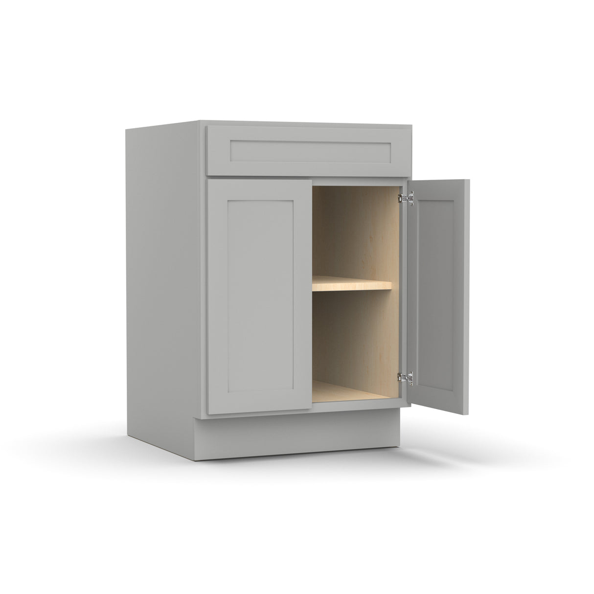 RTA - Liberty Shaker Ashen - Double Door Cabinets - 24"W x 34.5"H x 24"D - LSA-B24