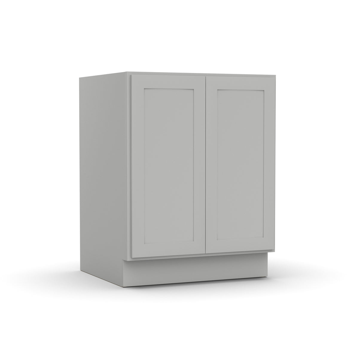 RTA - Liberty Shaker Ashen - Full Height Double Door Base Cabinets - 27"W x 34.5"H x 24"D