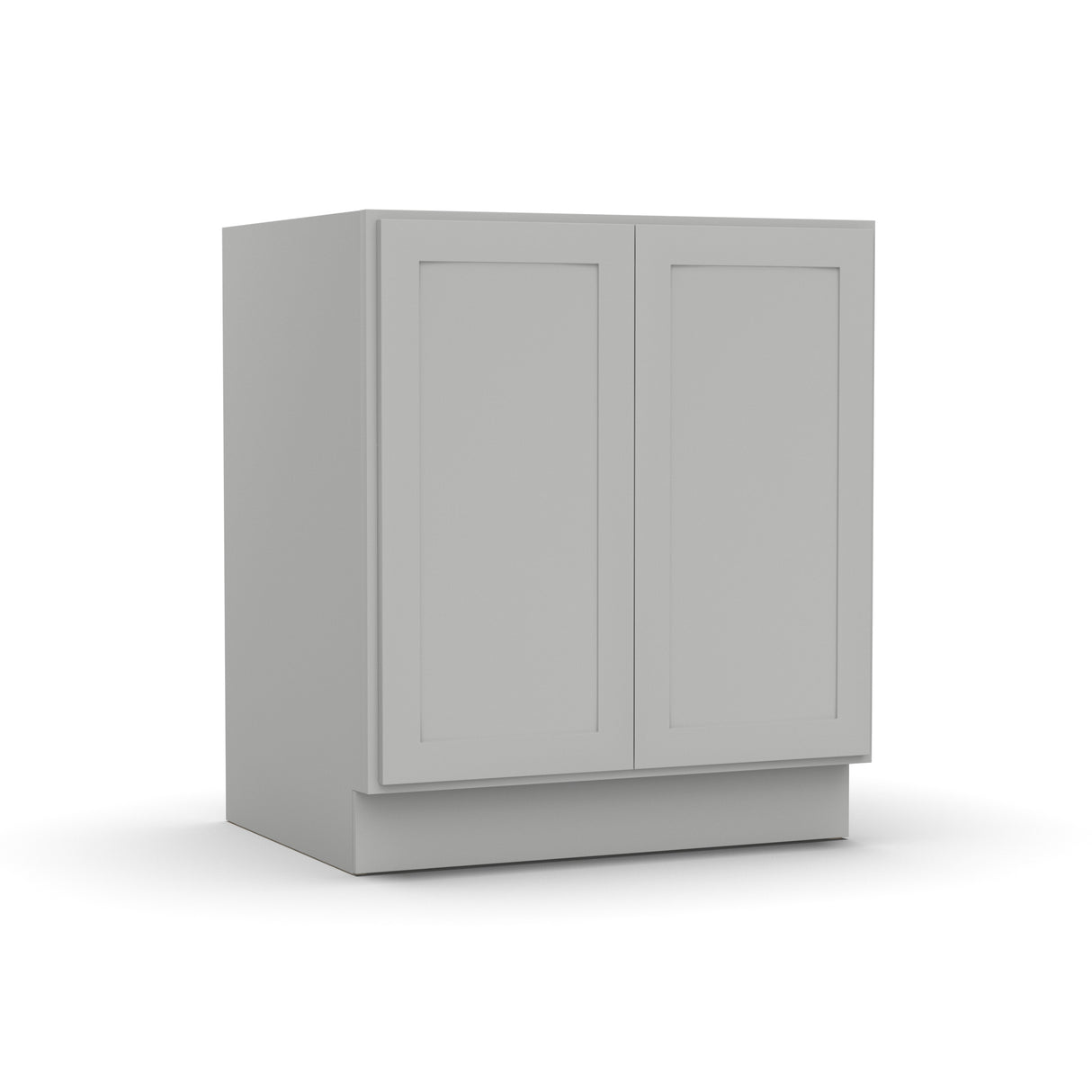RTA - Liberty Shaker Ashen - Full Height Double Door Base Cabinets - 30"W x 34.5"H x 24"D