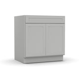 RTA - Liberty Shaker Ashen - Double Door Cabinets - 33"W x 34.5"H x 24"D