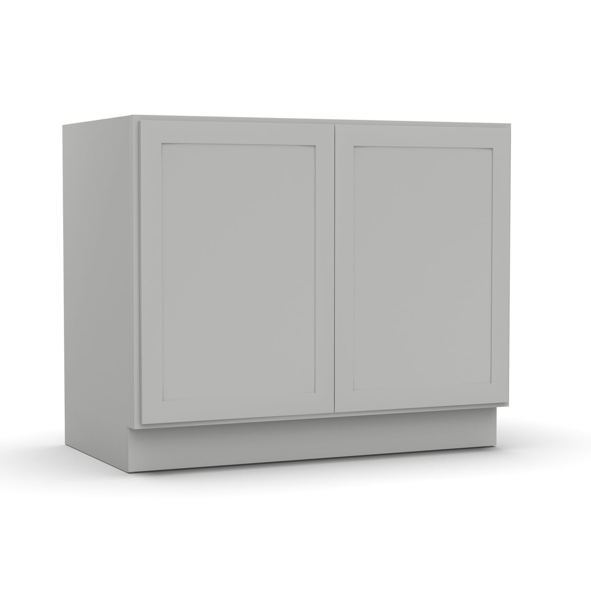RTA - Liberty Shaker Ashen - Full Height Double Door Base Cabinets - 42"W x 34.5"H x 24"D
