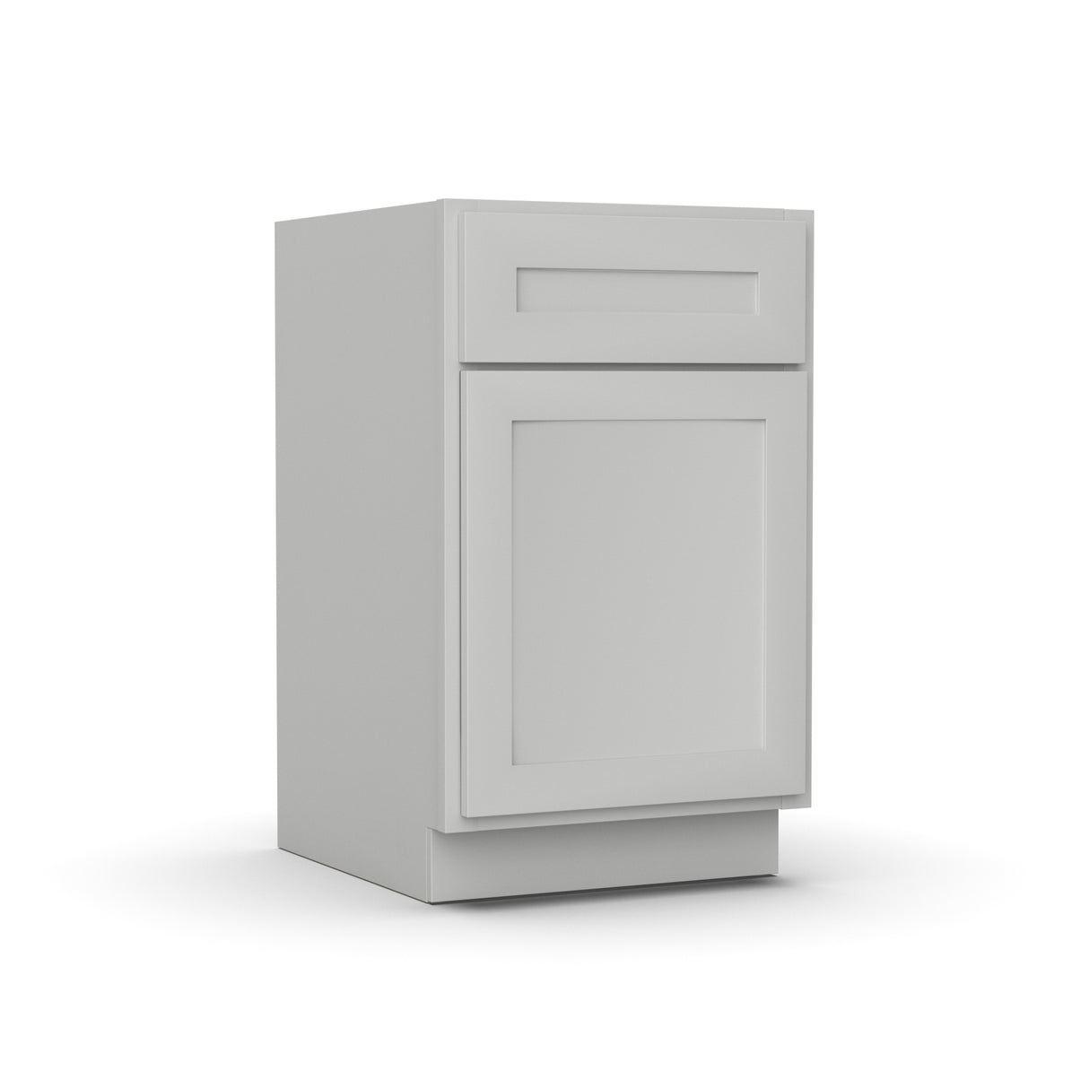 RTA - Liberty Shaker Ashen - Waste Basket Base Cabinets - 18"W x 34.5"H x 24"D