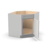 RTA - Liberty Shaker Ashen - Diagnonal Corner Sink Base Cabinets - 36"W x 34.5"H x 36"D