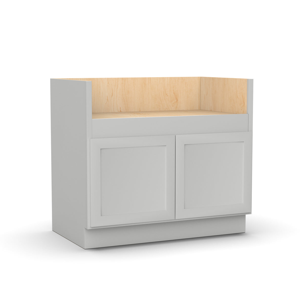 RTA - Liberty Shaker Ashen - Farm Sink Base Cabinets - 39"W x 34.5"H x 24"D