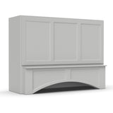 RTA - Liberty Shaker Ashen - Arched Hoods - 54"W x 36"H x 24"D