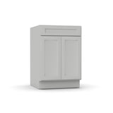 RTA - Liberty Shaker Ashen - Sink Base Cabinets - 24"W x 34.5"H x 24"D