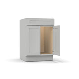 RTA - Liberty Shaker Ashen - Sink Base Cabinets - 24"W x 34.5"H x 24"D