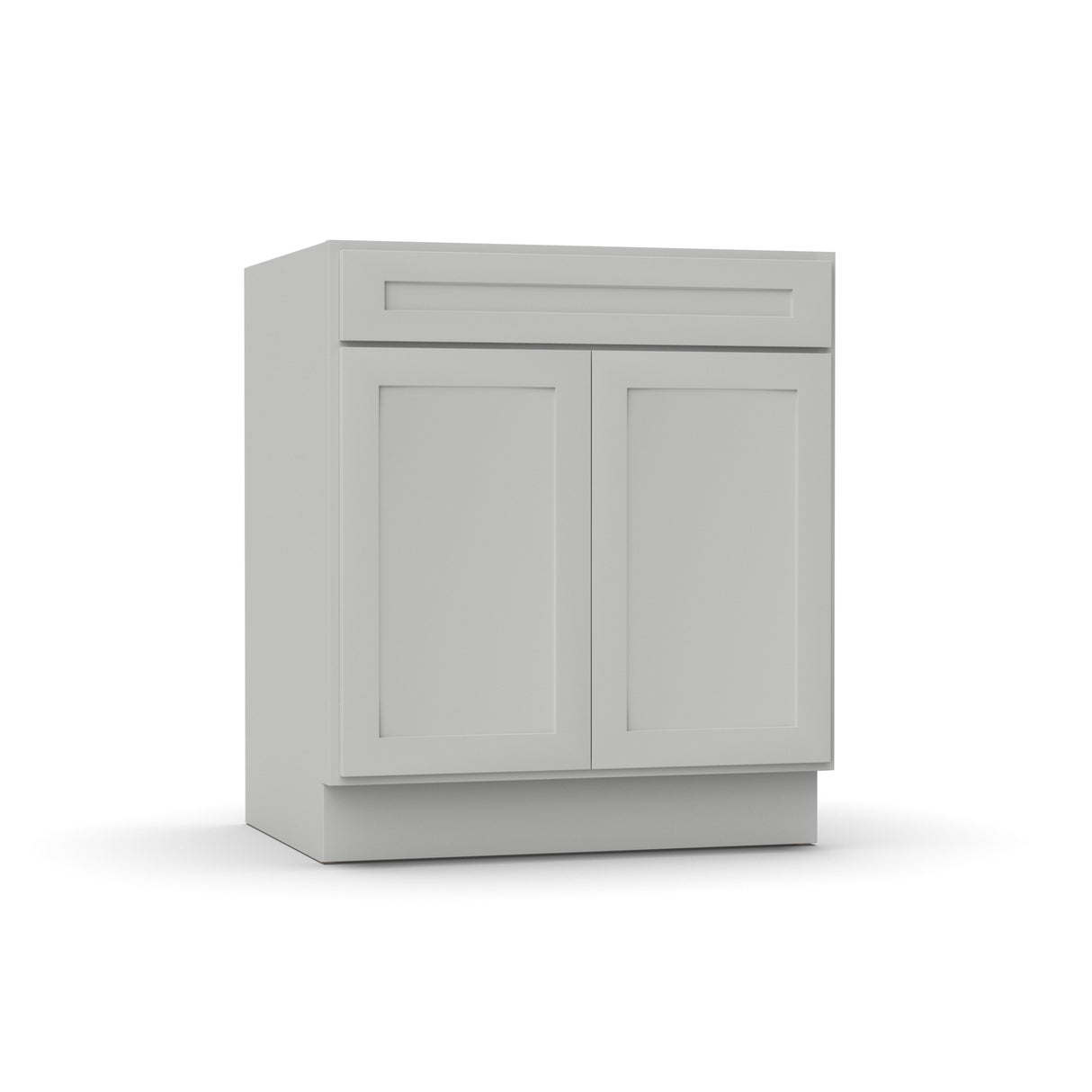 RTA - Liberty Shaker Ashen - Sink Base Cabinets - 30"W x 34.5"H x 24"D