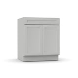 RTA - Liberty Shaker Ashen - Sink Base Cabinets - 30"W x 34.5"H x 24"D