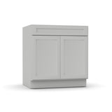 RTA - Liberty Shaker Ashen - Sink Base Cabinets - 33"W x 34.5"H x 24"D - LSA-SB33