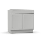 RTA - Liberty Shaker Ashen - Sink Base Cabinets - 36"W x 34.5"H x 24"D