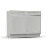 RTA - Liberty Shaker Ashen - Sink Base Cabinets - 42"W x 34.5"H x 24"D