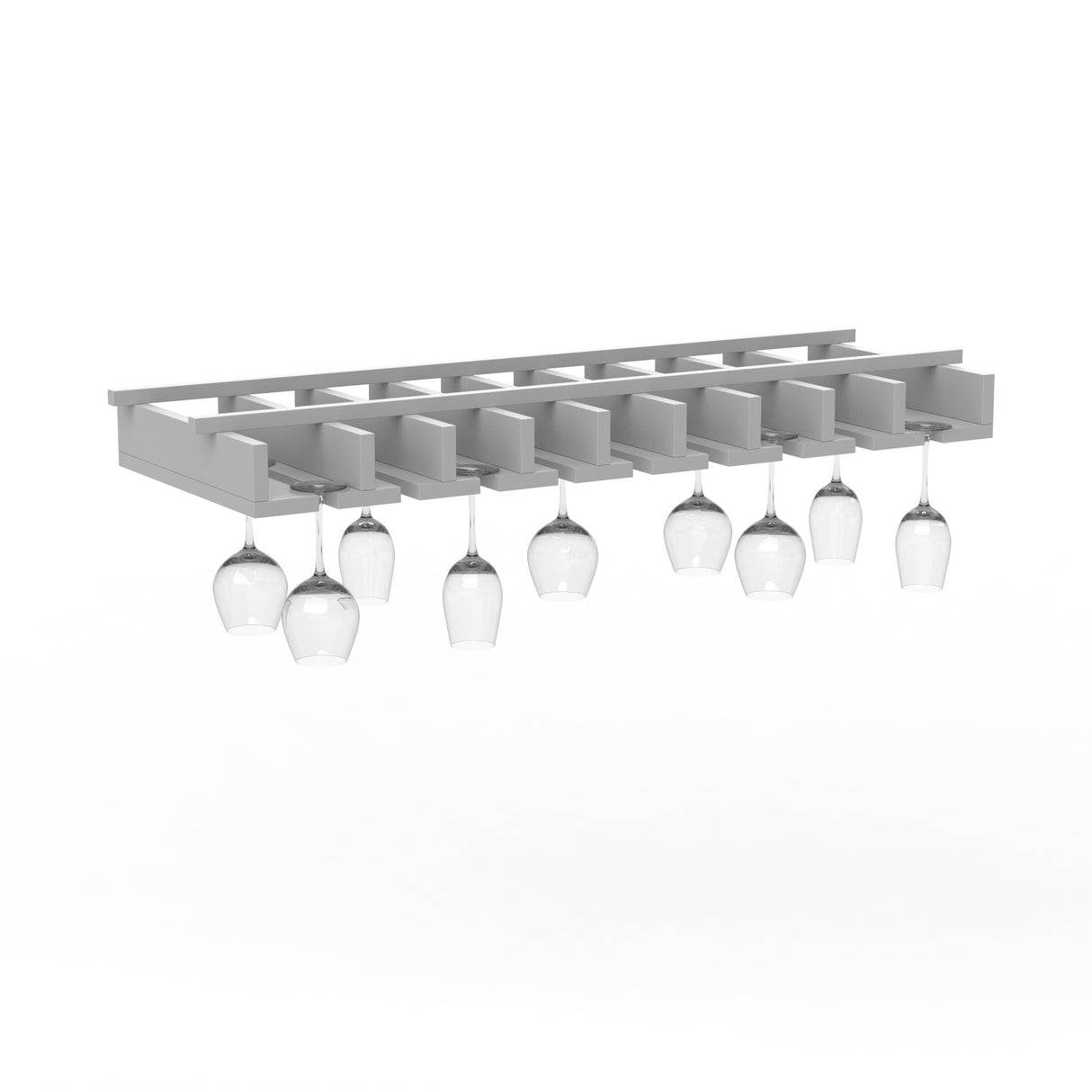 RTA - Liberty Shaker Ashen - Stem Glass Holder - 30"W x 1.5"H x 12"D
