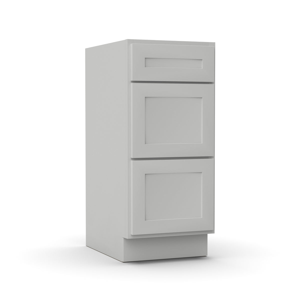 RTA - Liberty Shaker Ashen - Vanity Drawer Base Cabinets - 15"W x 34.5"H x 21"D