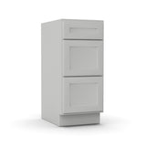 RTA - Liberty Shaker Ashen - Vanity Drawer Base Cabinets - 15"W x 34.5"H x 21"D