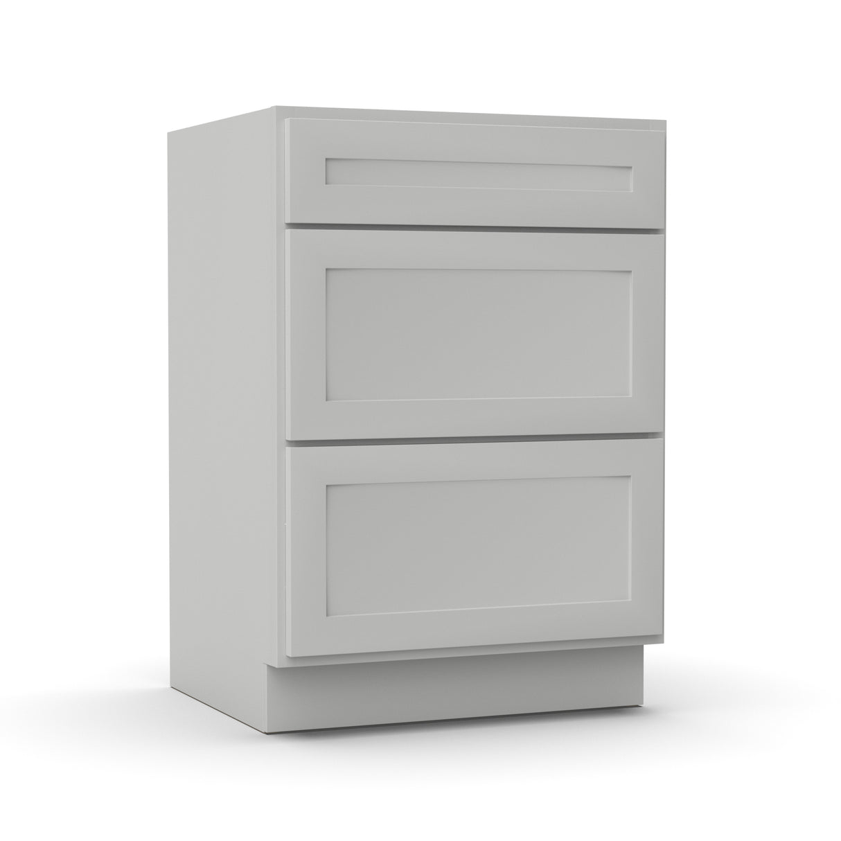RTA - Liberty Shaker Ashen - Vanity Drawer Base Cabinets - 24"W x 34.5"H x 21"D