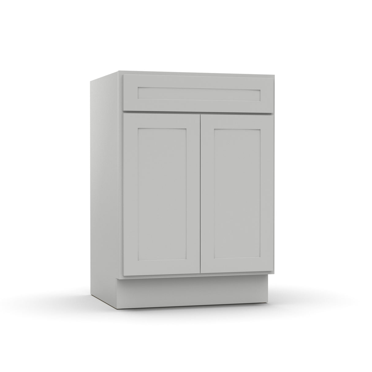 RTA - Liberty Shaker Ashen - Vanity Sink Base Cabinets - 24"W x 34.5"H x 21"D