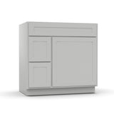 RTA - Liberty Shaker Ashen - Vanity Sink Drawer Base Cabinets - 36"W x 34.5"H x 21"D - LSA-VSD36L