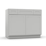 RTA - Liberty Shaker Ashen - Vanity Consoles - 42"W x 34.5"H x 21"D - LSA-VSD42