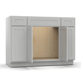 RTA - Liberty Shaker Ashen - Vanity Consoles - 48"W x 34.5"H x 21"D - LSA-VSD48