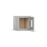 RTA - Liberty Shaker Ashen - Single Glass Door Wall Cabinets - 12"W x 12"H x 12"D