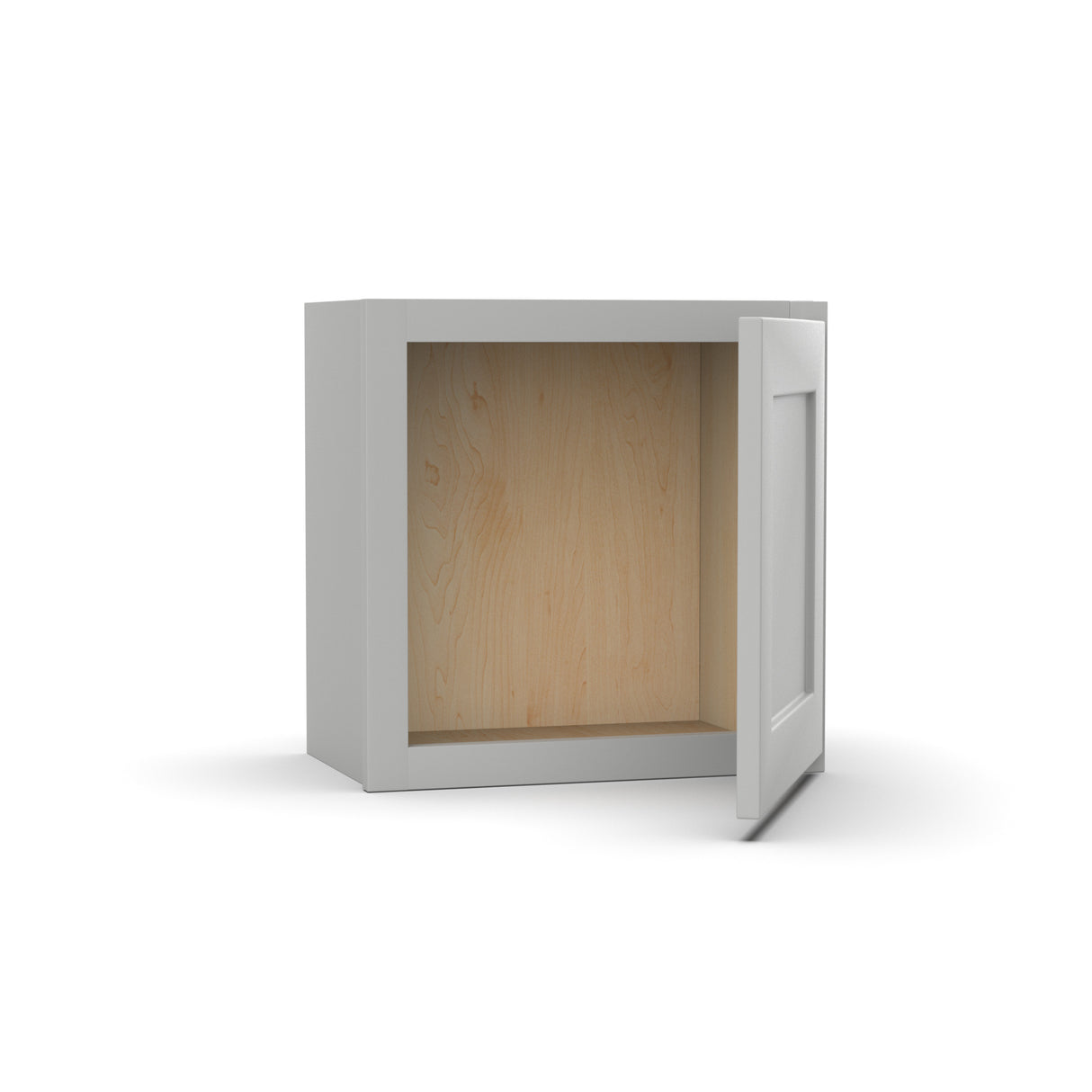 RTA - Liberty Shaker Ashen - 18"Height Single Door Wall Cabinets - 18"W x 18"H x 12"D