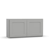 RTA - Liberty Shaker Ashen - 18"Height Double Door Wall Cabinets - 36"W x 18"H x 12"D