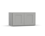 Liberty Shaker Ashen - 36 Inch Height Double Door Wall Cabinet - 36" Width x 21" Height x 12" Depth