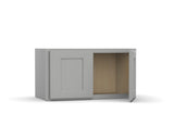 Liberty Shaker Ashen - 36 Inch Height Double Door Wall Cabinet - 36" Width x 21" Height x 12" Depth