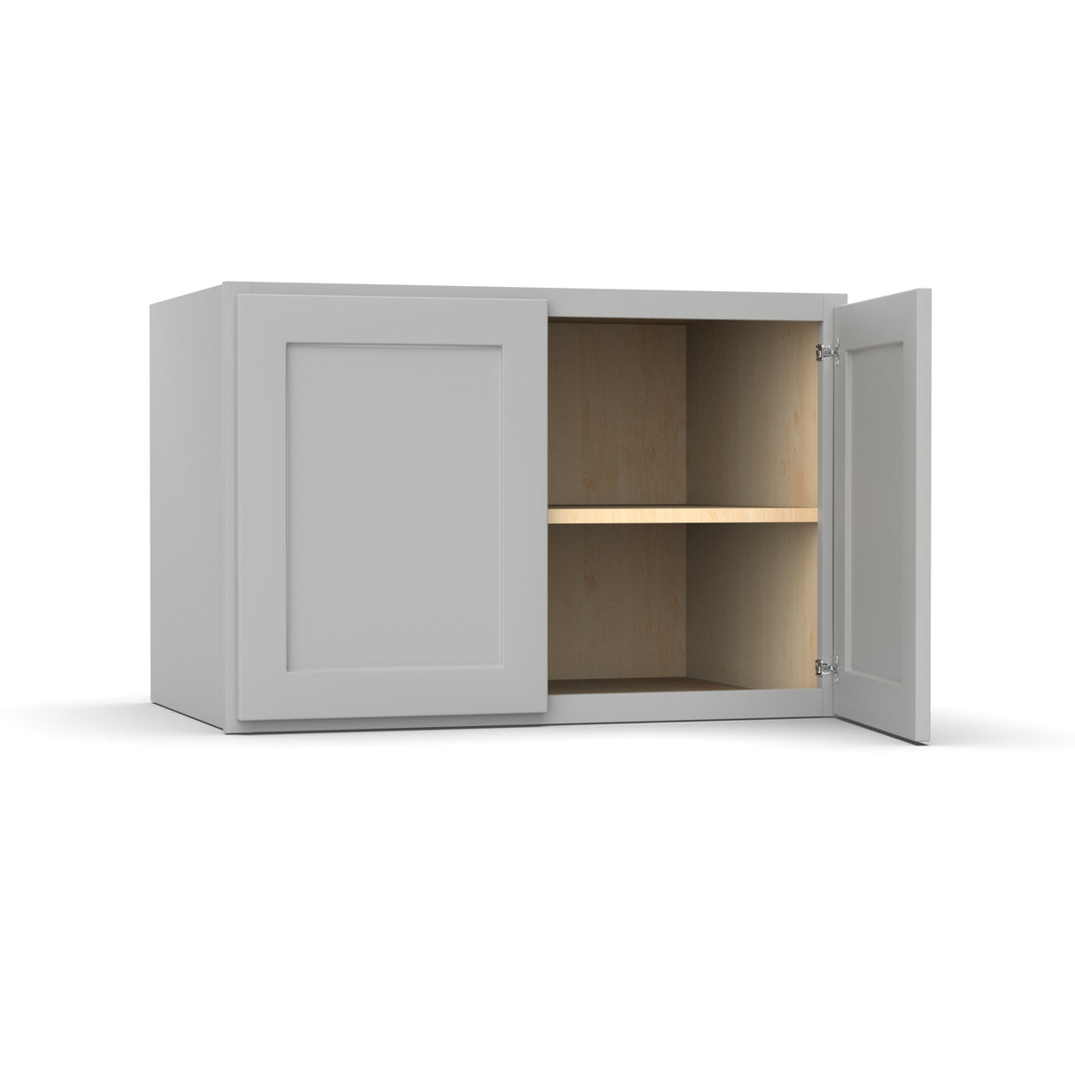 RTA - Liberty Shaker Ashen - 24"Deep Double Door Wall Cabinets - 36"W x 24"H x 24"D