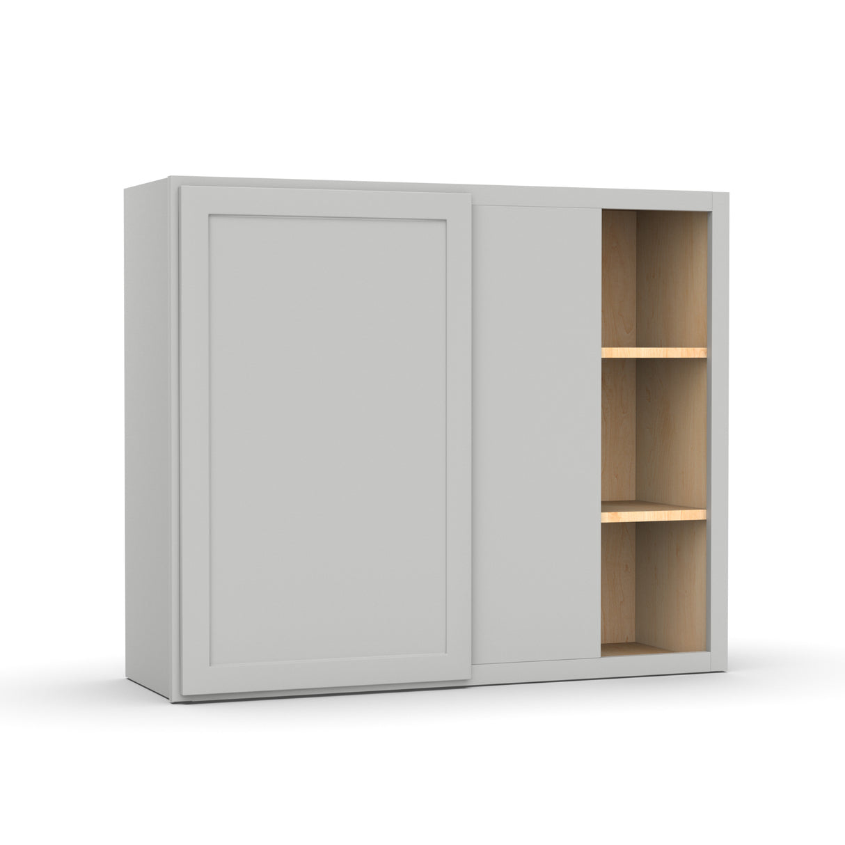 RTA - Liberty Shaker Ashen - Wall Blind Corner Cabinets - 36"W x 30"H x 12"D