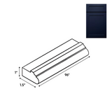 RTA - Liberty Shaker Blue - Light Rail Molding - 96"W x 0.75"H x 1.5"D - LSB-LVP